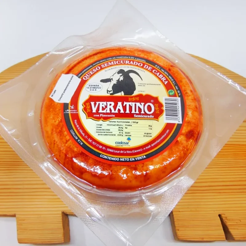 queso semicurado con pimenton Veratino